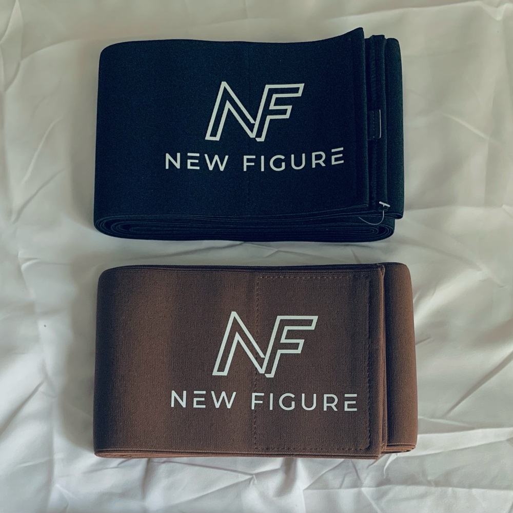 Women’s waist trainer/Compression band Black and Brown wrapper Belts.
